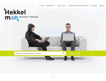 Tablet Screenshot of hekkelman.nl